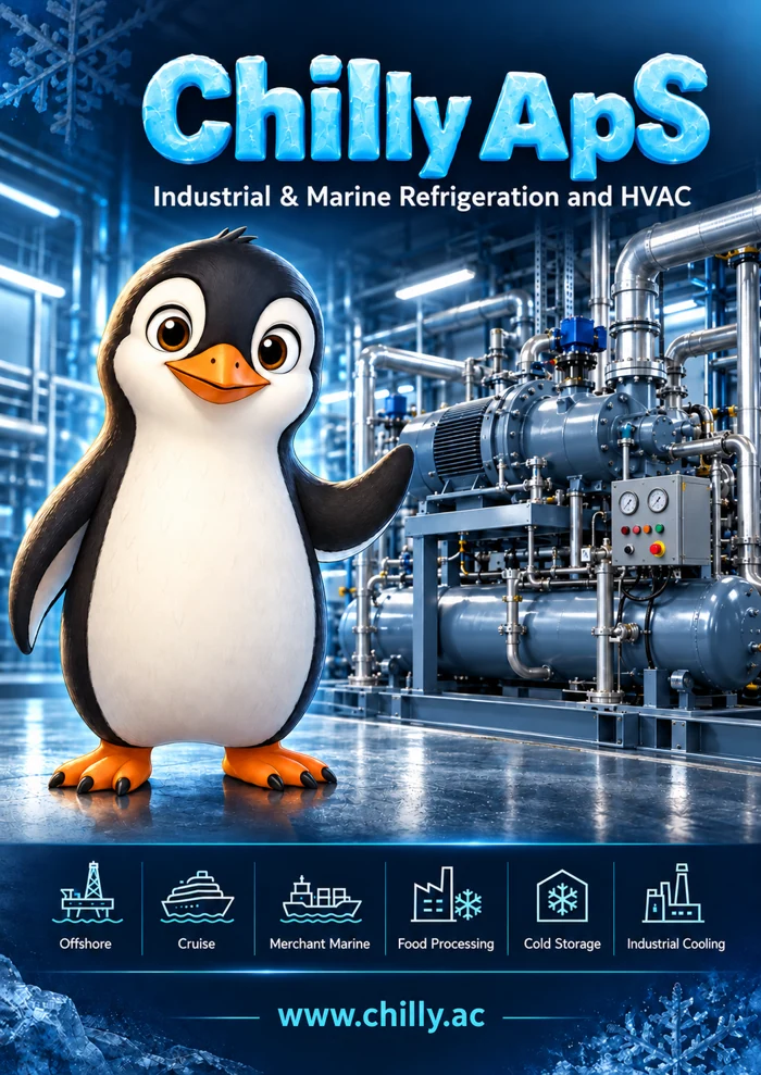 Chilly industrial and marine refrigeration brochure cover