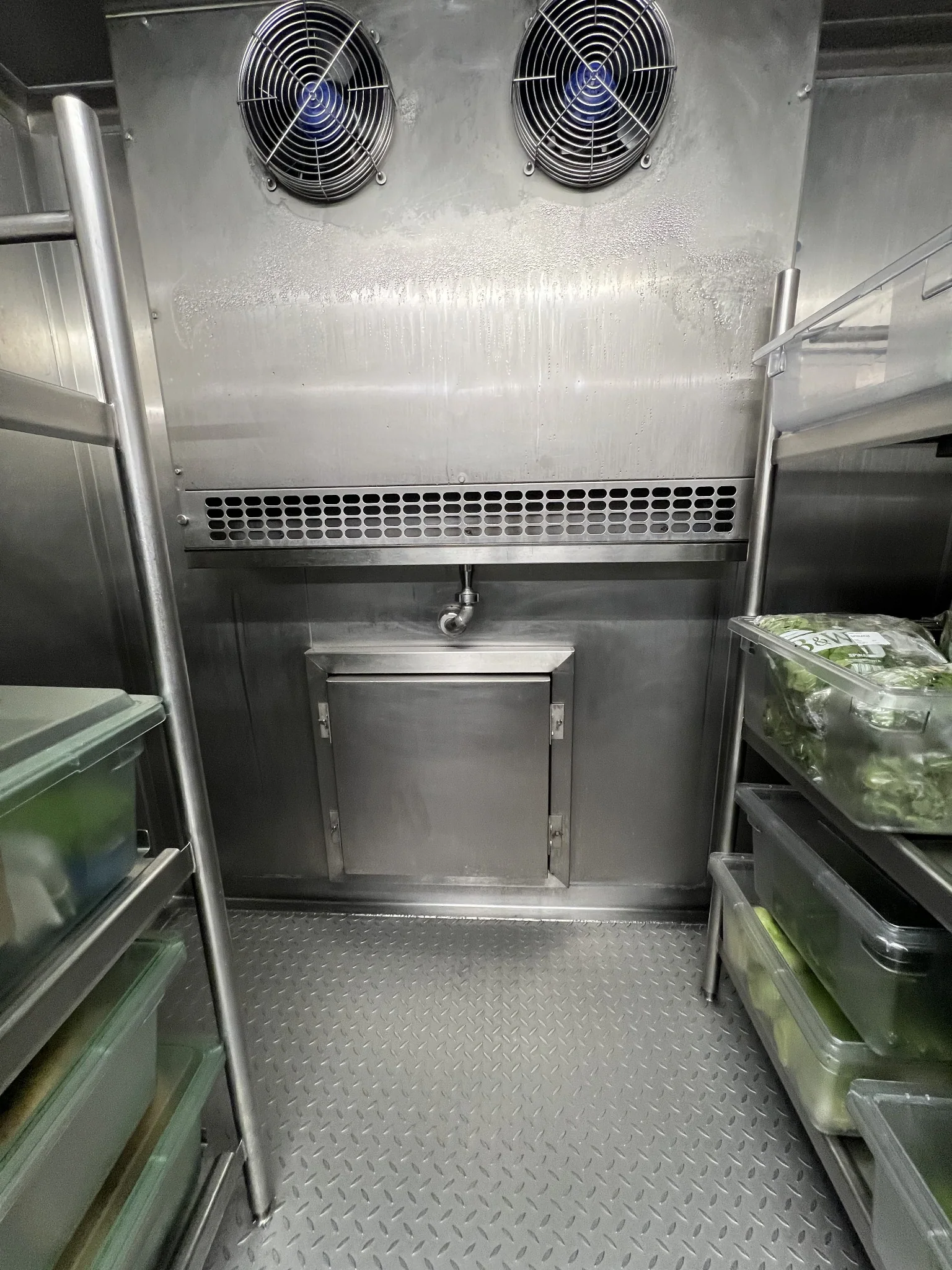 Shipboard walk-in refrigeration